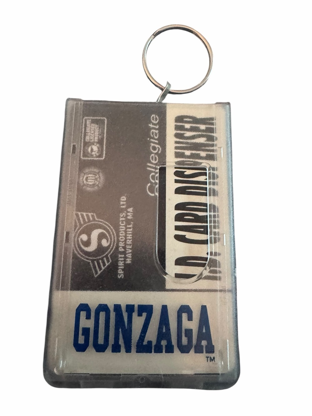 NEW! GONZAGA Collegiate Badge Holder ID Card Dispenser NWT University Spokane WA